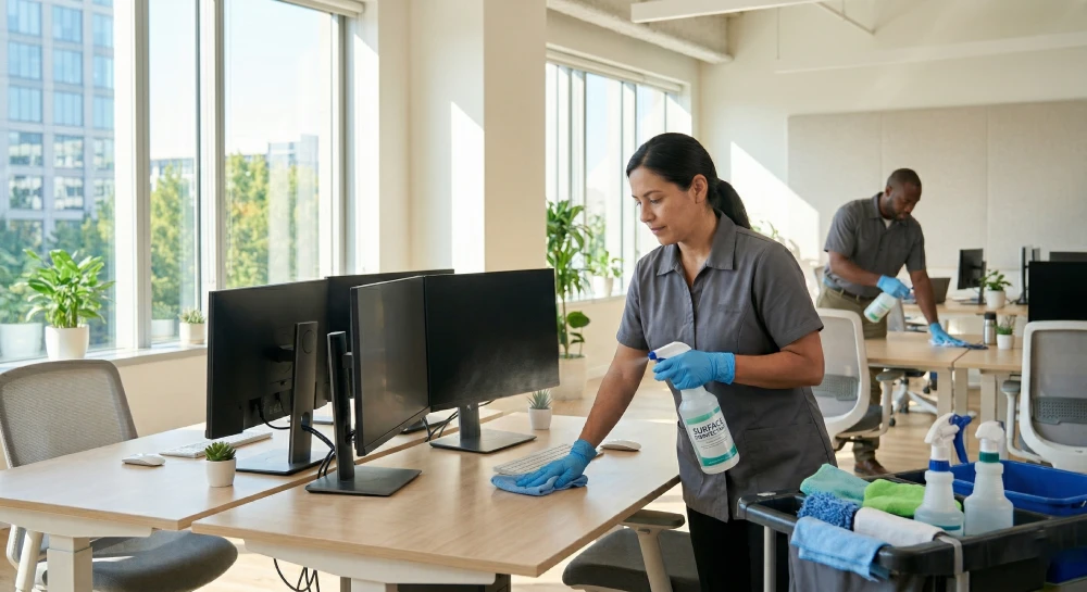 office cleaning reduce sick days